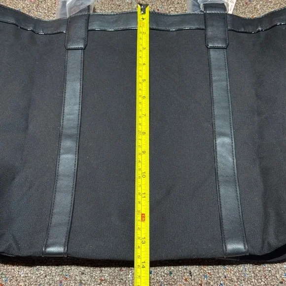 Victoria's Secret Black‎ Canvas Tote Bag Large – NWT - Picture 11 of 13
